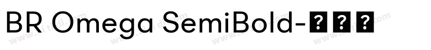 BR Omega SemiBold字体转换